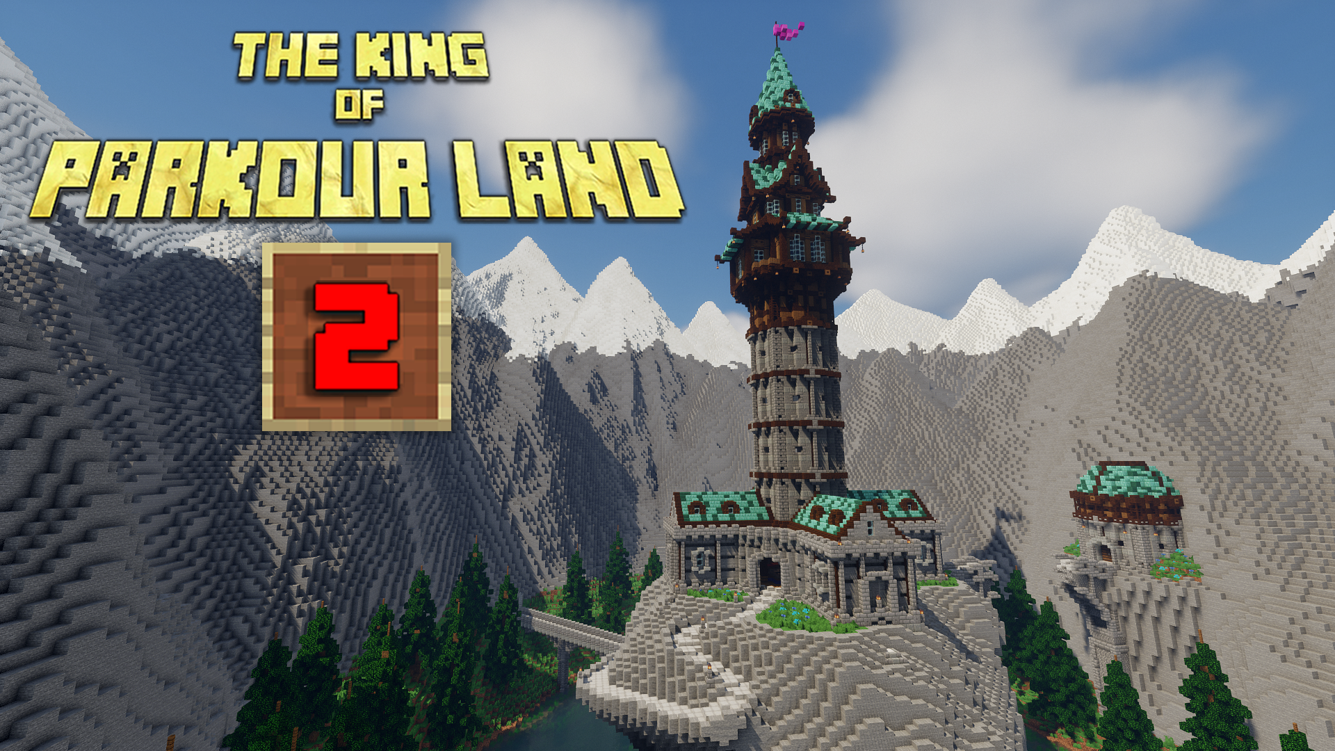 Télécharger The King of Parkour Land 2 pour Minecraft 1.16.4